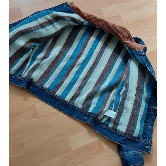 Aritzia Denim Forum - Monroe Storm Rider Denim Jacket Medium Fleece lined - Picture 7 of 9